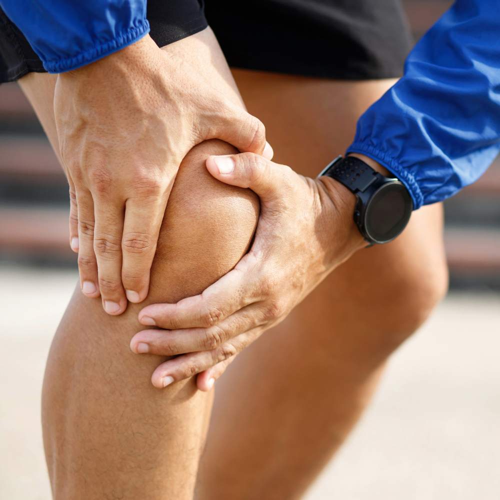 Runner's Knee Pain at the Running Track